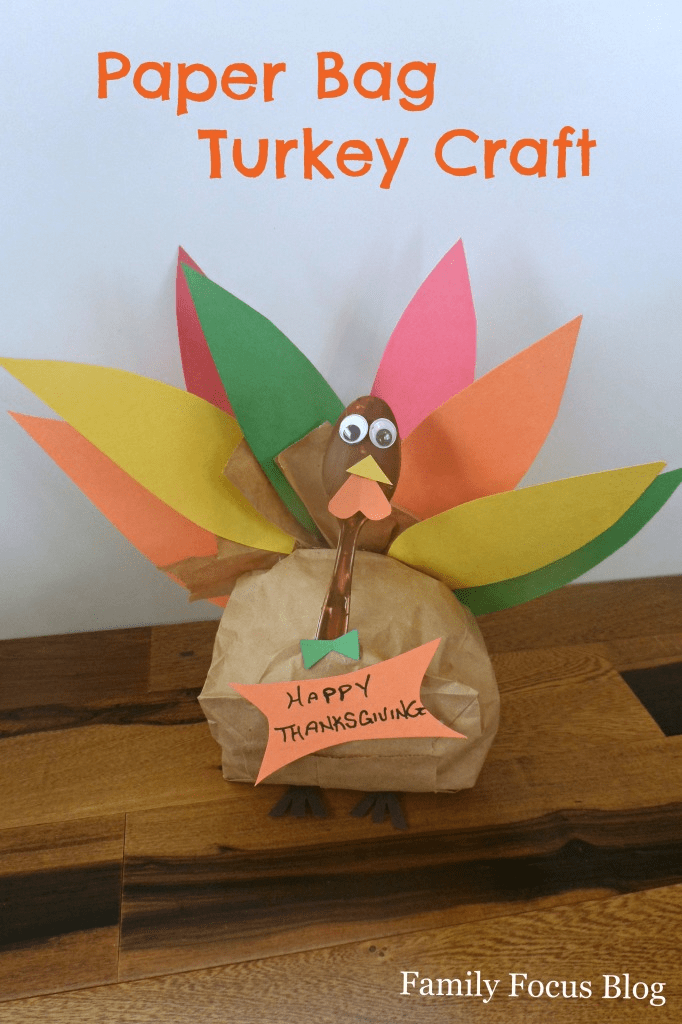 After School Craft Paper Bag Turkey Kirkland Town Library