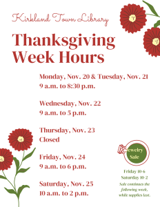 Closed for Thanksgiving