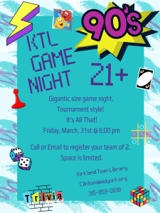 21+ Game Night